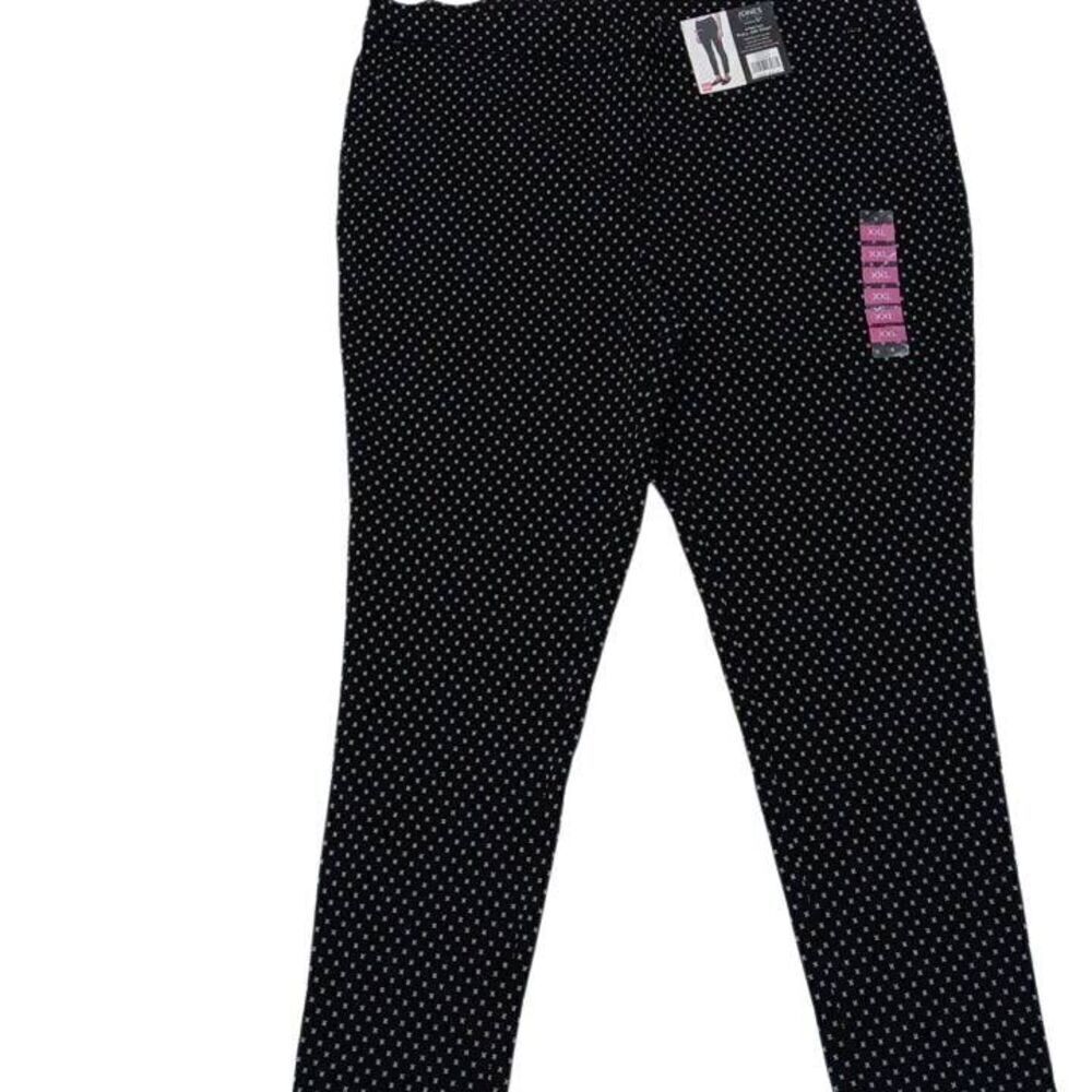 Jones New York Women's Signature Pull-On Pants Size XXL NWT Color Black & Tan